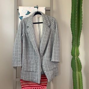 Quilted blazer jacket